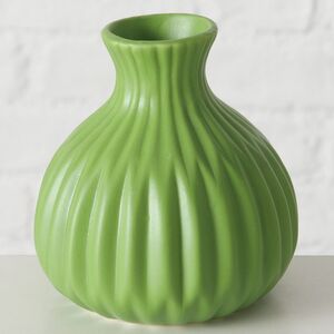 Набор керамических ваз для цветов Лидс 10-12 см зеленый, 3 шт Boltze (Больтце) фото 4