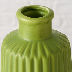 Керамическая ваза-бутылка Дижон 17 см зеленая Boltze (Больтце) фото 2