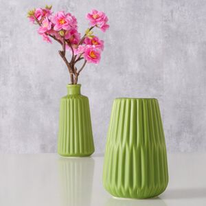 Керамическая ваза Реймс 14 см зеленая Boltze (Больтце) фото 3