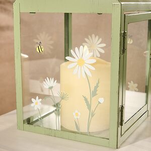 Подсвечник - домик Ромашки и пчелки 27*14 см зеленый Boltze (Больтце) фото 4