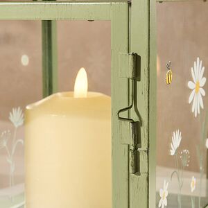 Подсвечник - домик Ромашки и пчелки 27*14 см зеленый Boltze (Больтце) фото 6