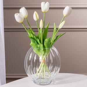 Силиконовые цветы Тюльпаны Great Milton белые 40 см, 7 шт Boltze фото 5