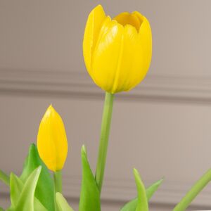 Силиконовые цветы Тюльпаны Грейт Милтон жёлтые 40 см, 7 шт Boltze (Больтце) фото 2