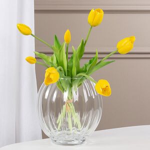 Силиконовые цветы Тюльпаны Грейт Милтон жёлтые 40 см, 7 шт Boltze (Больтце) фото 4