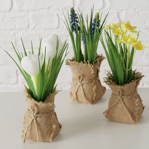 Искусственный цветок в горшке Мускари 19 см Boltze фото 6