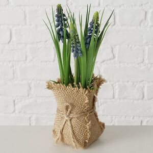 Искусственный цветок в горшке Мускари 19 см Boltze фото 5