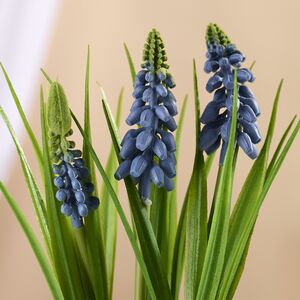 Искусственный цветок в горшке Мускари 19 см Boltze фото 3