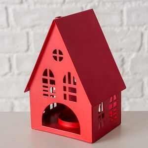 Набор подсвечников - домиков Белфаст 13-38 см красный, 3 шт Boltze (Больтце) фото 4