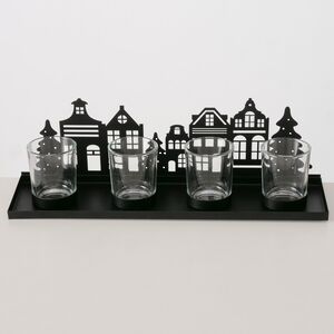 Декоративный подсвечник Домики Hiddenville 35*11 см Boltze (Больтце) фото 3