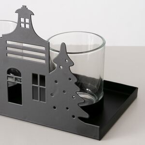 Декоративный подсвечник Домики Hiddenville 35*11 см Boltze (Больтце) фото 2