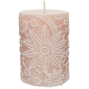 Декоративная свеча Jardin de Flores 10*7 см, розовая Kaemingk фото 3
