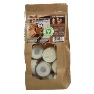 Набор ароматических чайных свечей Verte: Vanilla Caramel 4 см, 18 шт (Kaemingk, Нидерланды). Артикул: 209543-1