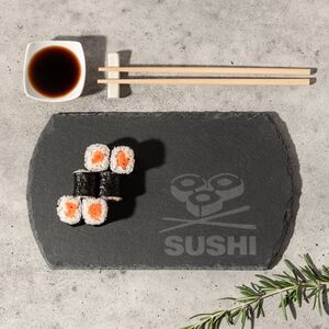 Набор для суши и роллов 30*18 см, 4 предмета, сланец