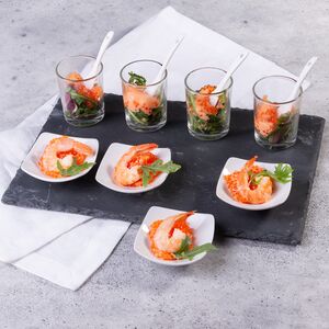 Набор для сервировки закусок с подносом Marseille 31*21 см, 13 предметов