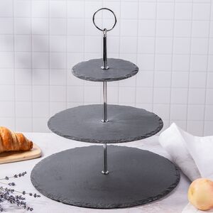 Этажерка трехуровневая для сервировки Capreze, 34 см, сланец Koopman фото 3