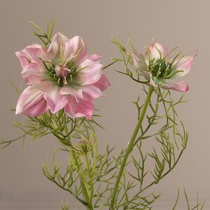 Искусственная ветка Нигелла - Fabulous 68 см розовая EDG фото 2