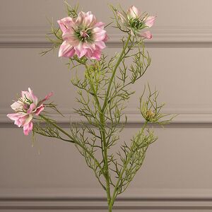 Искусственная ветка Нигелла - Fabulous 68 см розовая EDG фото 3