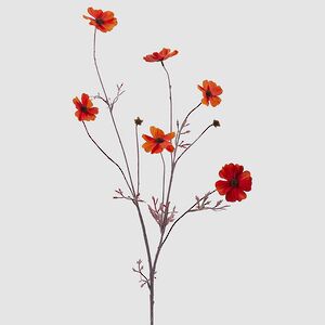 Искусственная ветка Космея - Sunshine 77 см красная EDG фото 5