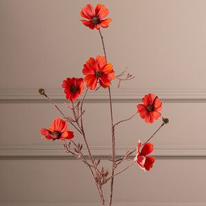 Искусственная ветка Космея - Sunshine 77 см красная EDG фото 3