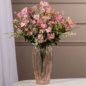 Искусственный букет Ромашка - A Gentle Kiss 50 см розовый EDG фото 1