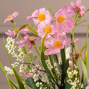 Искусственный букет Ромашка - A Gentle Kiss 50 см розовый EDG фото 3