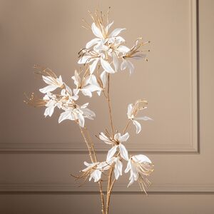 Искусственная ветка Stelo Nerina 75 см белая EDG фото 2