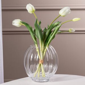 Силиконовые тюльпаны White Prince 5 шт, 48 см EDG фото 5