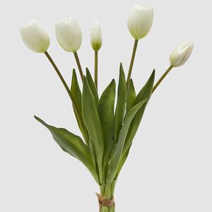 Силиконовые тюльпаны Vanilla Cream 5 шт, 40 см EDG фото 6