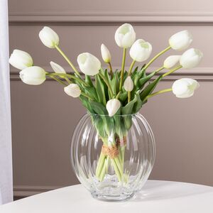 Силиконовые тюльпаны Vanilla Cream 5 шт, 40 см EDG фото 1