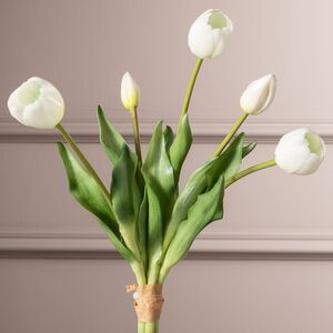 Силиконовые тюльпаны Vanilla Cream 5 шт, 40 см EDG фото 3