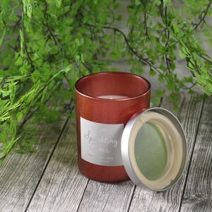 Ароматическая свеча в стакане Sparkling Time - Christmas Punch 8.5 см красная (Kaemingk, Нидерланды). Артикул: 212531-2