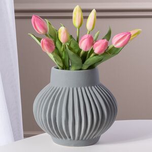 Силиконовые тюльпаны Hidalgo 9 шт, 29 см розовые EDG фото 4