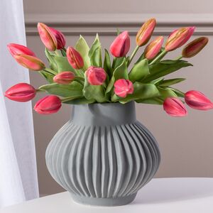 Силиконовые тюльпаны Hidalgo 9 шт, 29 см темно-розовые EDG фото 1