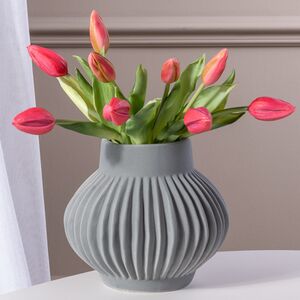 Силиконовые тюльпаны Hidalgo 9 шт, 29 см темно-розовые EDG фото 4