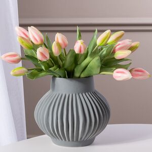 Силиконовые тюльпаны Hidalgo 9 шт, 29 см нежно-розовые EDG фото 1