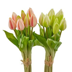 Силиконовые тюльпаны Hidalgo 9 шт, 29 см зеленые EDG фото 11