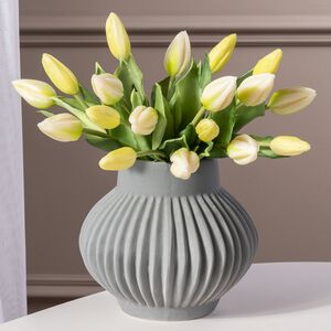 Силиконовые тюльпаны Hidalgo 9 шт, 29 см зеленые EDG фото 1