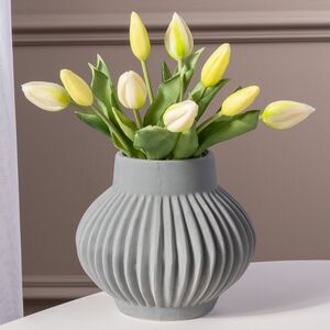 Силиконовые тюльпаны Hidalgo 9 шт, 29 см зеленые EDG фото 4