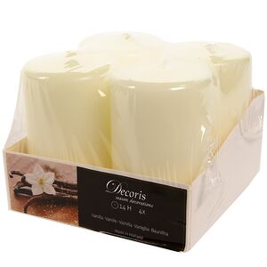 Арома свечи Ваниль 8 см, 4 шт (Kaemingk, Нидерланды). Артикул: 214594