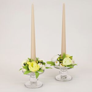 Венок для свечи Ранункулюс - Blu Arancio 12 см EDG фото 5