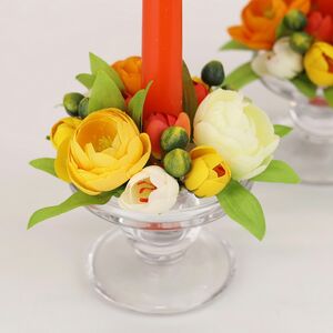 Венок для свечи Ранункулюс - Di Biancan 12 см