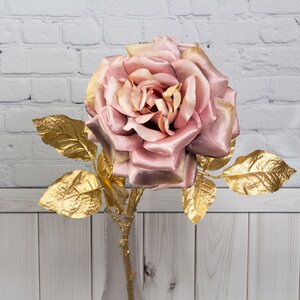 Искусственная роза Глория Деи 57 см, розовая EDG фото 2