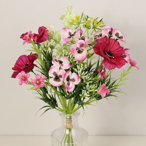 Искусственный букет Сантана 28 см темно-розовый (EDG, Италия). Артикул: 214999-55-2