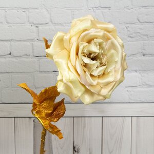 Искусственная роза Глория Деи 57 см, шампань EDG фото 3