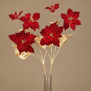 Искусственная ветка Клодетт 72 см красная (EDG, Италия). Артикул: 215456-40