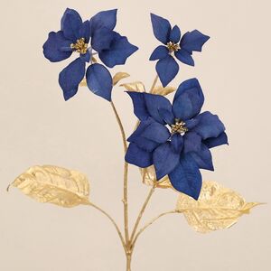 Искусственная ветка Клодетт 72 см сапфировая (EDG, Италия). Артикул: 215456-80