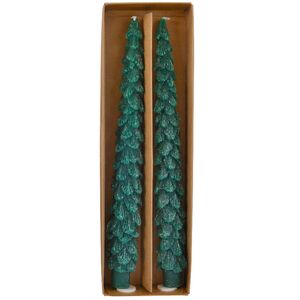 Новогодняя свеча Елочка 26 см, 2 шт (Kaemingk, Нидерланды). Артикул: 215559-1