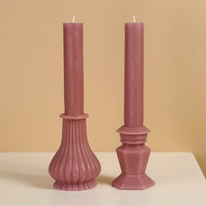 Декоративная свеча Normanni Royale: Velvet Pink 25 см Kaemingk фото 2