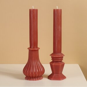 Декоративная свеча Normanni Royale: Terra Brown 25 см Kaemingk фото 2