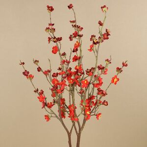 Искуcственная ветка Рамо ди Чильеджо 70 см красная (EDG, Италия). Артикул: 215656-43-2